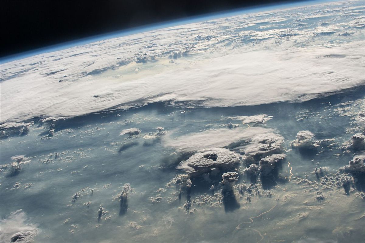 Clouds over the Colorado mountains